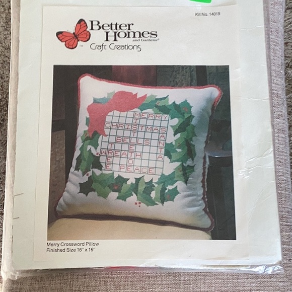 Other 447 Counted Cross Stitch Pillow Kit Poshmark
